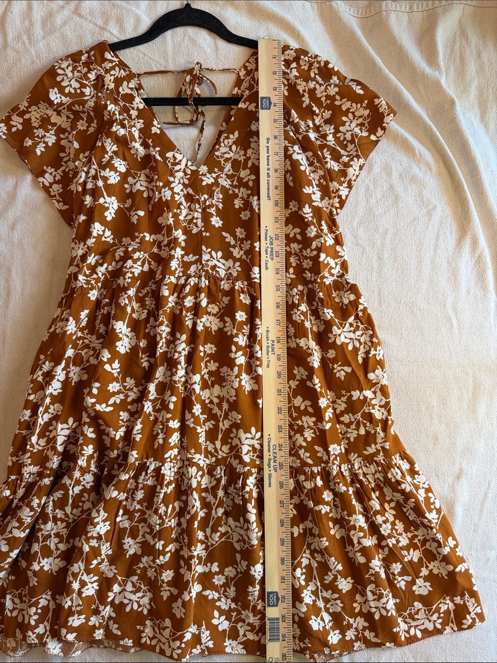 Old Navy Rust Floral V-Neck Midi Dress NWT - Picture 11 of 13